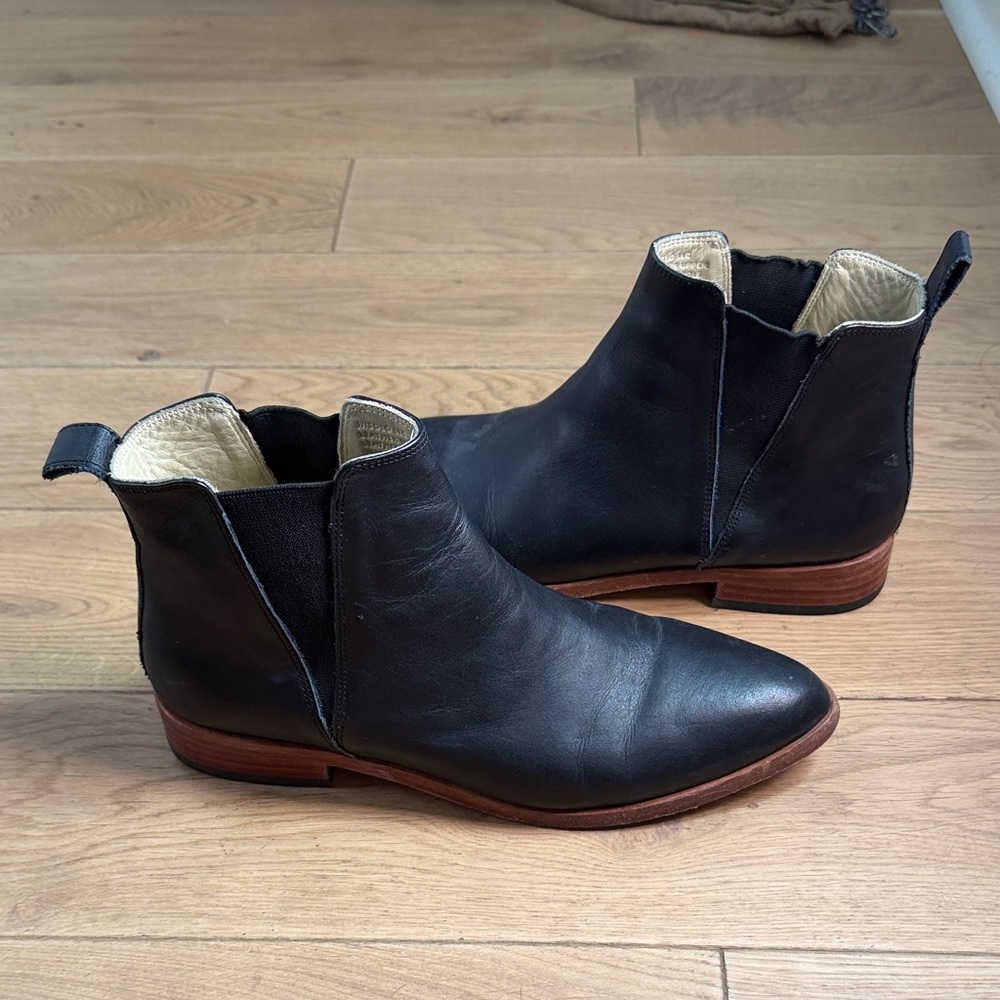 Nisolo Black Leather Ankle Boots- Women’s - Picture 3 of 8